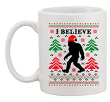 I Believe Sasquatch Big Foot Yeti Ugly Christmas Gift Funny DT Coffee 11 Oz Mug