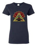 Ladies Yoga Meditation Elements Relax Energy DT T-Shirt Tee