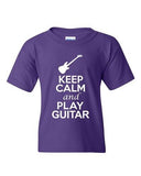 City Shirts Keep Calm And Play Guitar Music Lover DT Youth Kids T-Shirt Tee