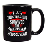 This Teacher Survived 2016-2017 School Year Fidget Dab DT Black Coffee 11 Oz Mug