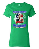 Ladies Thank You President Barack Obama 44th President USA Flag DT T-Shirt Tee