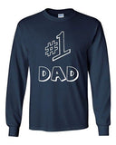 Long Sleeve Adult T-Shirt #1 One Dad Daddy Father's Day TV Comedy Funny Novelty