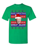 New Trump President Make Christmas Great Again Ugly Xmas Adult DT T-Shirt Tee