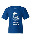 City Shirts Keep Calm And Love Kiwis Bird Animal Lover DT Youth Kids T-Shirt Tee