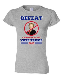 Junior Defeat Crooked Hillary Vote Trump 2016 President Election DT T-Shirt Tee