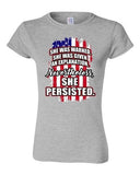 Junior She Was Warned Given Explanation Nevertheless She Persisted DT T-Shirt