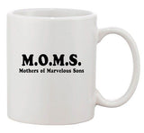 MOMS Mother Of Marvelous Sons Funny Humor Mom Gift Ceramic White Coffee Mug