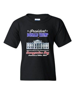 Donald Trump White House Inauguration Day 45th President DT Youth T-Shirt Tee