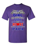 There's This Girl Who Completely Stole My Heart Papa Gift DT Adult T-Shirts Tee