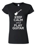 City Shirts Junior Keep Calm And Play Guitar String Music Lover DT T-Shirt Tee