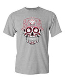 Tribal Skull Baseball Chicago Sports Adult DT T-Shirt Tee