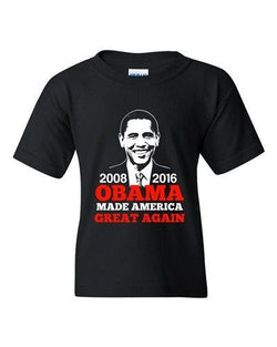 President Barack Obama Made America Great Again USA DT Youth T-Shirt Tee