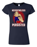 Junior Nevertheless She Persisted Democracy Womens Power Support DT T-Shirt Tee