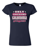 Junior Only Awesome Grandma Get Hugged A Lot Grandmother Gift Funny T-Shirt Tee