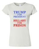 Junior Trump for President Hillary For Prison USA 2016 Political DT T-Shirt Tee
