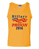 Hillary For Prison 2016 President Election Politics Support DT Adult Tank Top