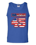 Impeach 45 President Donald USA American Flag Political DT Adult Tank Top