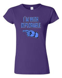 Junior I'm With Deplorable Trump President 2016 Campaign Politics DT T-Shirt Tee