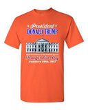 Donald Trump White House Inauguration Day 45th President Adult DT T-Shirt Tee