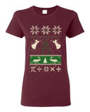Ladies Math Mathematics Angels Deer Holiday Ugly Christmas Funny DT T-Shirt Tee