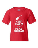 City Shirts Keep Calm And Play Guitar Music Lover DT Youth Kids T-Shirt Tee