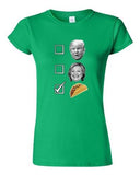 Junior No For Trump No For Hillary Yes For Tacos President 2016 DT T-Shirt Tee