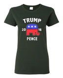 Ladies Trump Pence 2016 Republican President USA 2016 Political DT T-Shirt Tee