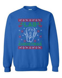 Lab Christmas Dog Puppy Paw Hound Ugly Christmas Funny DT Crewneck Sweatshirt