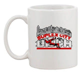 Suplex City Funny Wrestler Wrestling Fight Parody DT Ceramic White Coffee Mug
