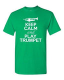 City Shirts Keep Calm And Play Trumpet Brass Music Lovers DT Adult T-Shirts Tee