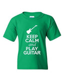 City Shirts Keep Calm And Play Guitar Music Lover DT Youth Kids T-Shirt Tee