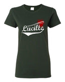 Ladies Lucille Bat Blood Zombie Comics TV Parody DT T-Shirt Tee