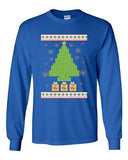 Long Sleeve Adult T-Shirt Elements Xmas Tree Ugly Christmas Holiday Funny DT