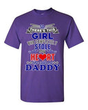 There's This Girl Who Completely Stole My Heart Daddy Gift DT Adult T-Shirts Tee