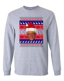 Long Sleeve Adult T-Shirt Bernie Sanders Reindeer Bern Ugly Christmas Funny DT