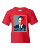 New Thank You President Obama United States America USA DT Youth T-Shirt Tee