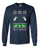 Long Sleeve Adult T-Shirt Math Mathematics Angels Deer Ugly Christmas Funny DT