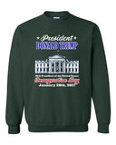 Donald Trump White House Inauguration Day 45th President DT Crewneck Sweatshirt
