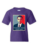 New Thank You President Obama United States America USA DT Youth T-Shirt Tee