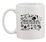 New Trust Me I'm An Engineer Engineering Tools Funny DT Ceramic White Coffee Mug