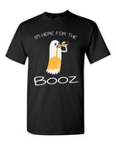 New I'm Here For The Booz Ghost Halloween Funny Costume DT Adult T-Shirt Tee