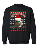 Merry Slothmas Sloth Lazy Animals Ugly Christmas Funny DT Crewneck Sweatshirt