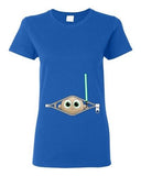 Ladies Baby Lightsabers Sword Weapons Movie TV Funny Parody DT T-Shirt Tee