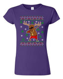 Junior Rudolph Gangsta Sleigh Reindeer Cool Ugly Christmas Funny DT T-Shirt Tee