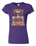 Junior I Tried To Be Good But Then The Bonfire Was Lit And Beer DT T-Shirt Tee