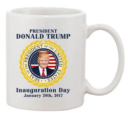 Trump Inauguration Day Trump President America USA Flag DT Coffee 11 Oz Mug