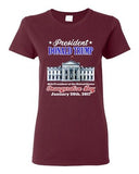Ladies Donald Trump White House Inauguration Day 45th President DT T-Shirt Tee