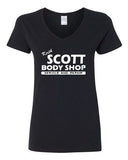 V-Neck Ladies Keith Scott One Tree Hill Body Shop North Carolina TV T-Shirt Tee