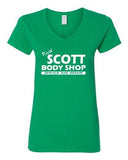 V-Neck Ladies Keith Scott One Tree Hill Body Shop North Carolina TV T-Shirt Tee