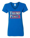 V-Neck Ladies Trump Pence 2016 Vote Support Election America USA T-Shirt Tee